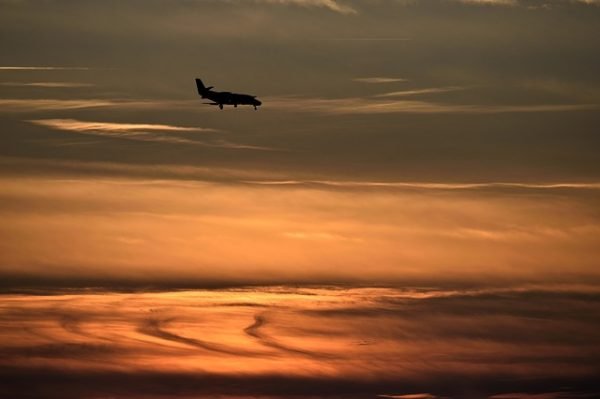 AirplaneinaSunset
