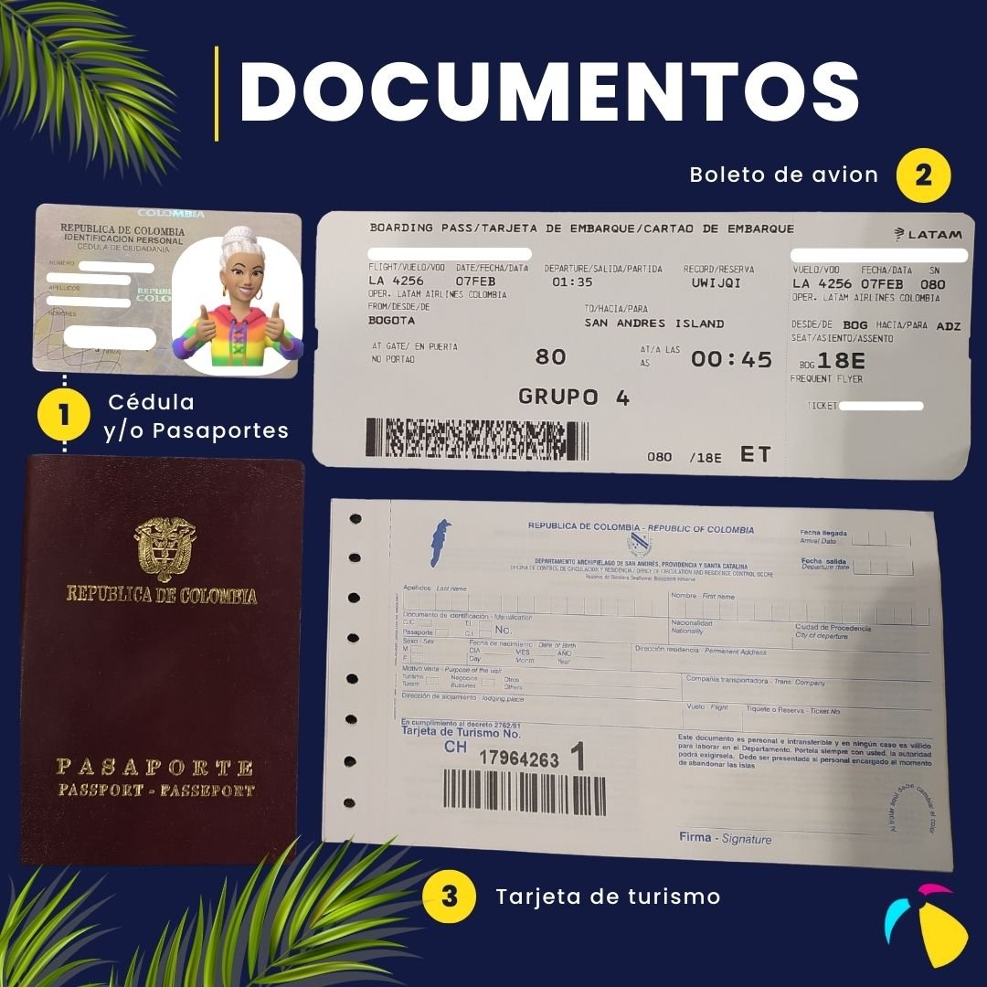 Documentos necesarios para viaje a San Andrés