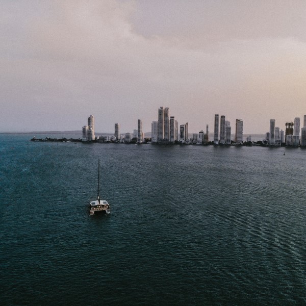 Bahía de Cartagena en Sunset Cruise Colombia