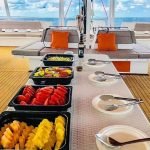 Comida en Catamarán Bona Vida Islas del Rosario Cartagena Colombia