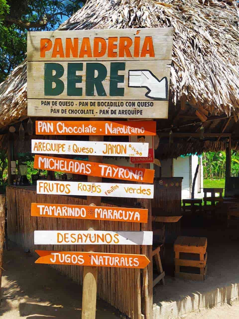 Tour Parque Tayrona, Cabo San Juan, Panadería